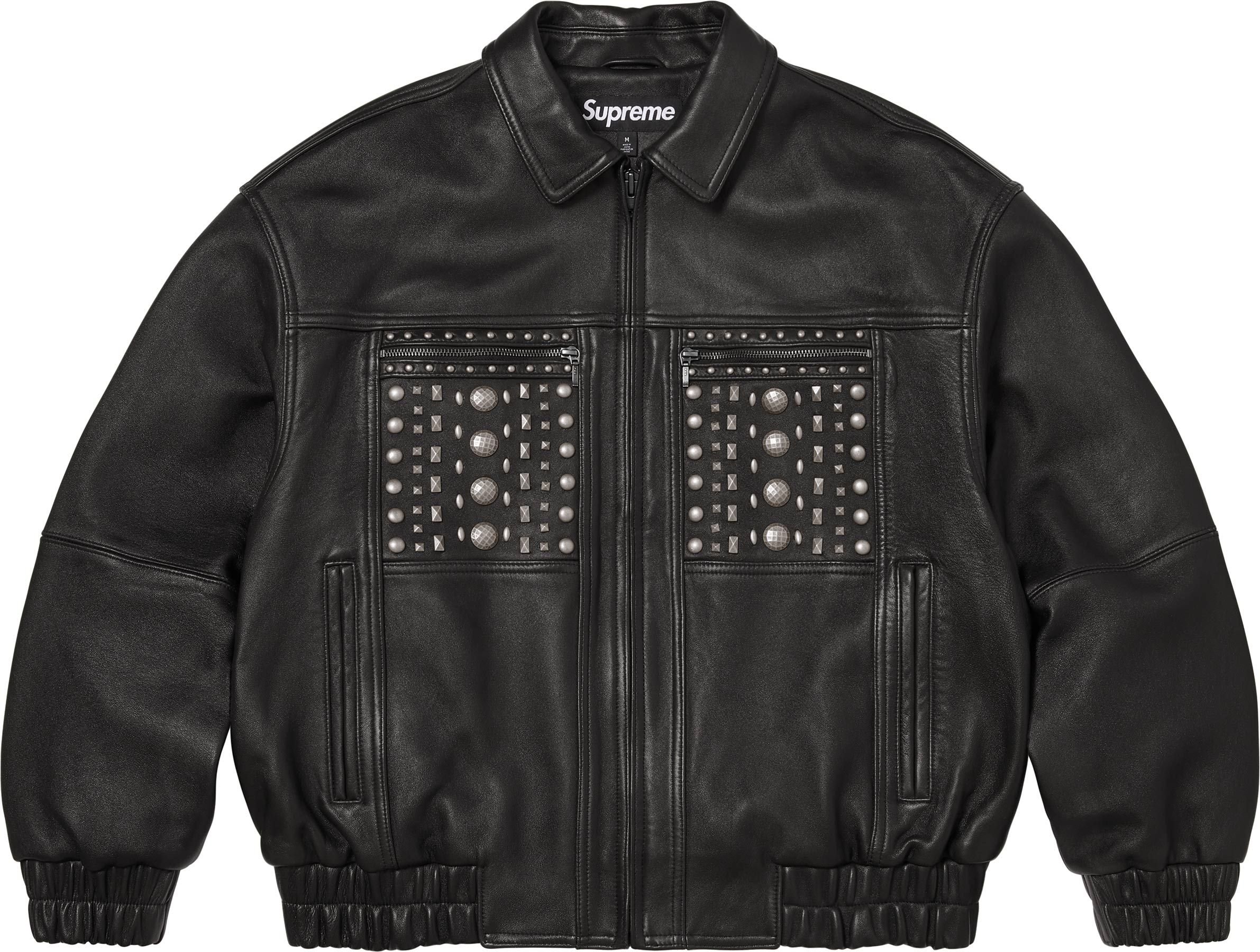Multi Studded Leather Jacket view 4